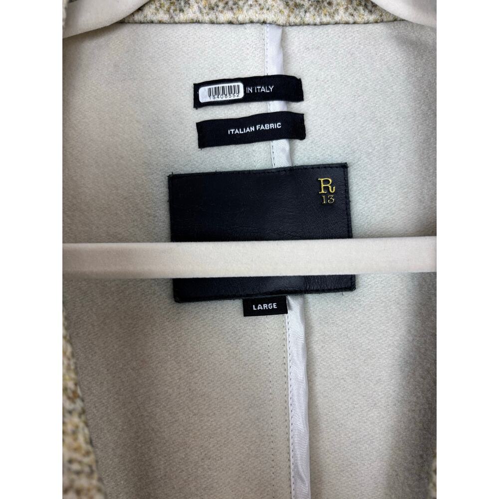 R13 Oversized Ragged Blazer Wool Large $1,795 retail - Picture 4 of 8